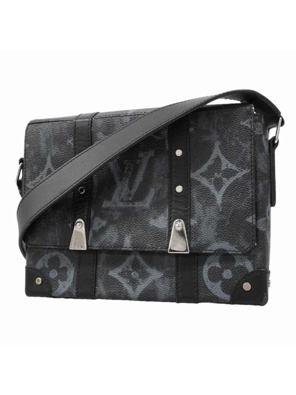 Louis Vuitton Shoulder Bag Monogram Pastel Trunk Messenger PM Noir